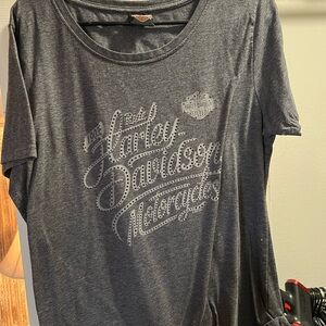 Harley-Davidson Charcoal Tee with Logo